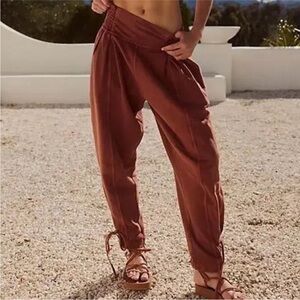 Free People FP One Billie Pants Smocked Pleated XL